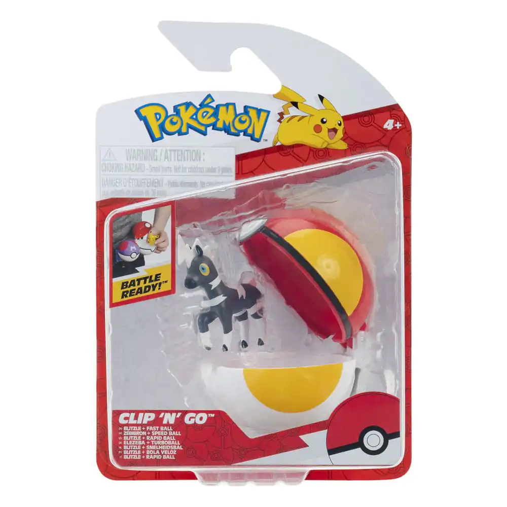 Pokémon Clip&#039;n&#039;Go Poké Balls Blitzle &amp; Fast Ball product photo