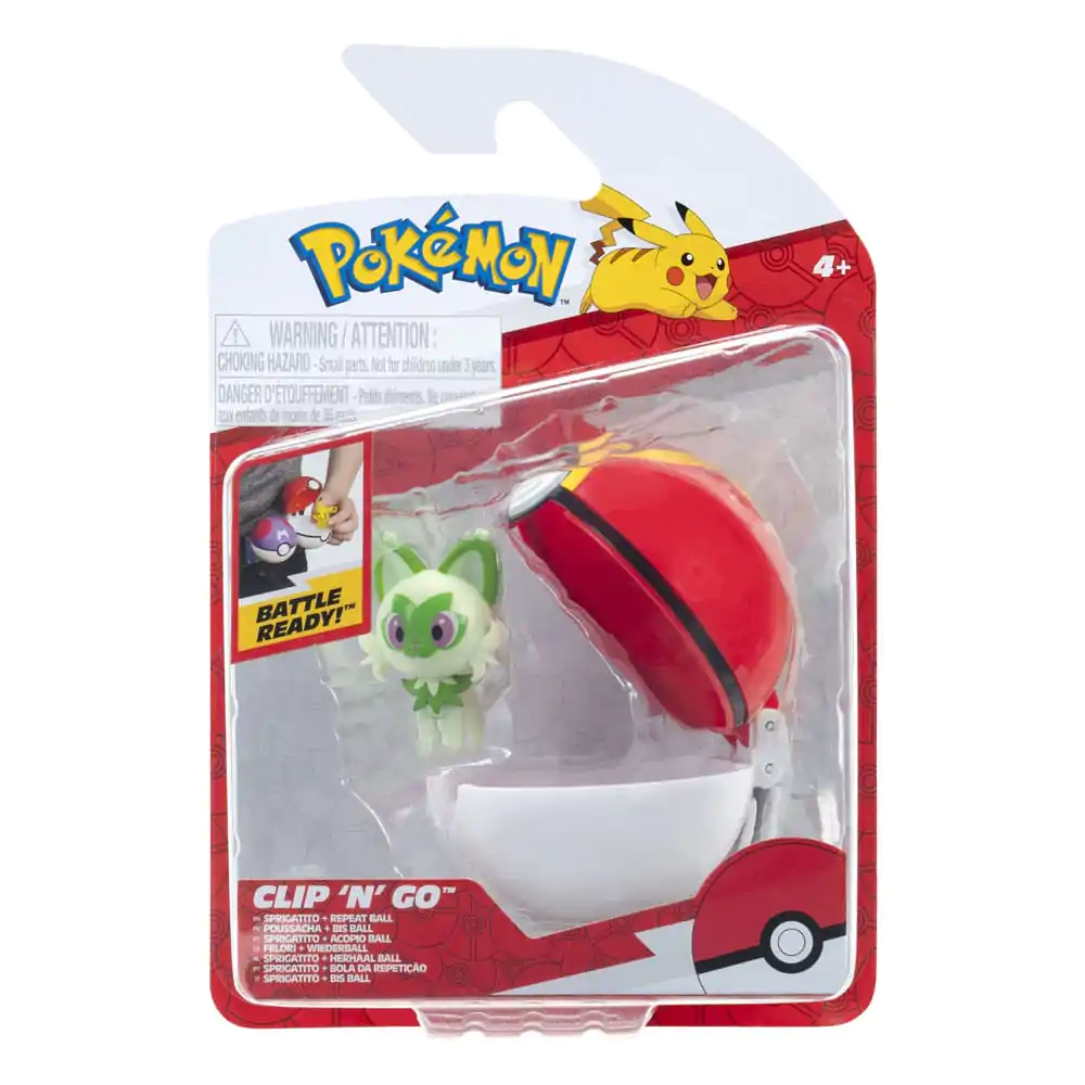 Pokémon Clip&#039;n&#039;Go Poké Balls Sprigatito &amp; Repeat Ball product photo
