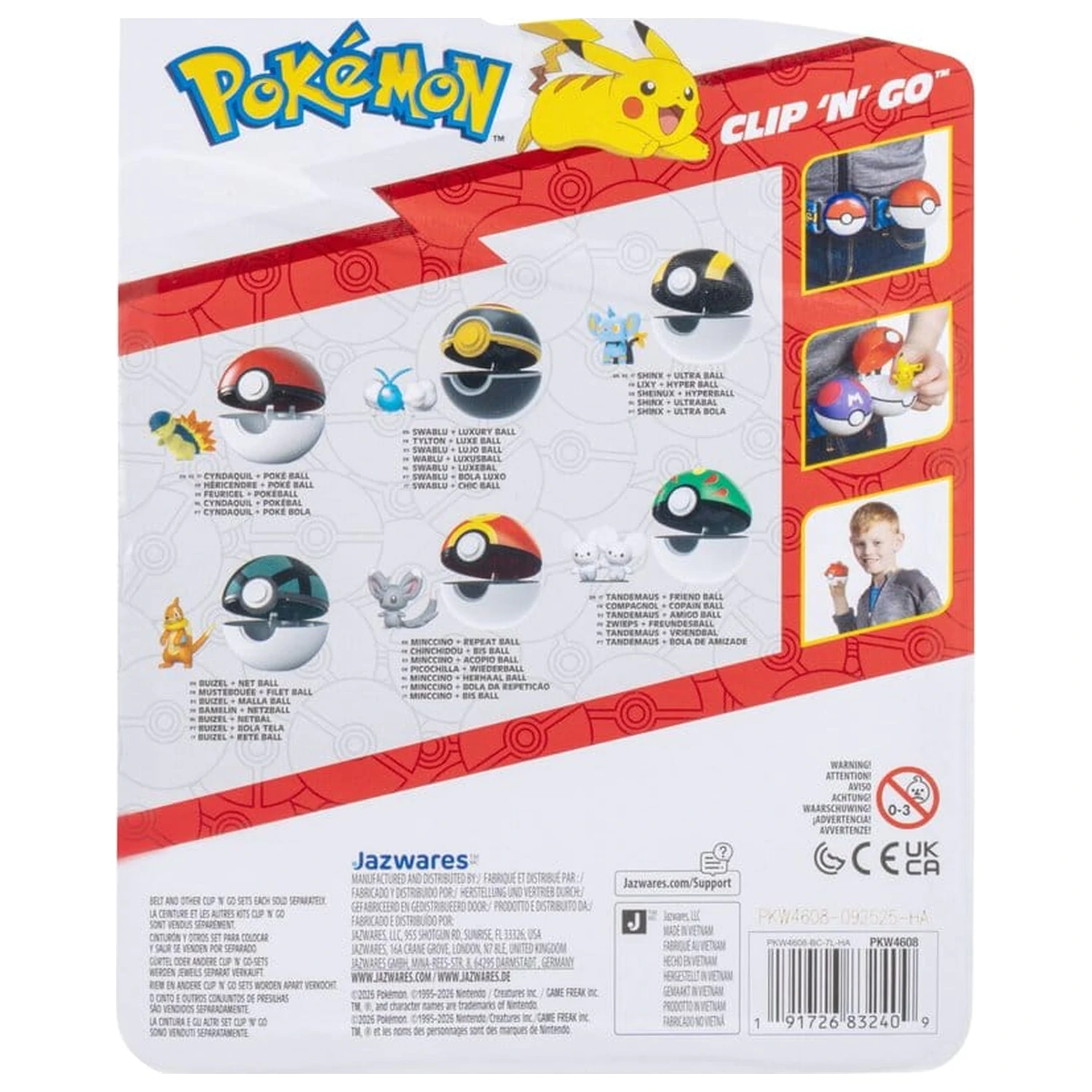 Pokémon Clip 'n' Go Action Figure Cyndaquil & Poké Ball product photo