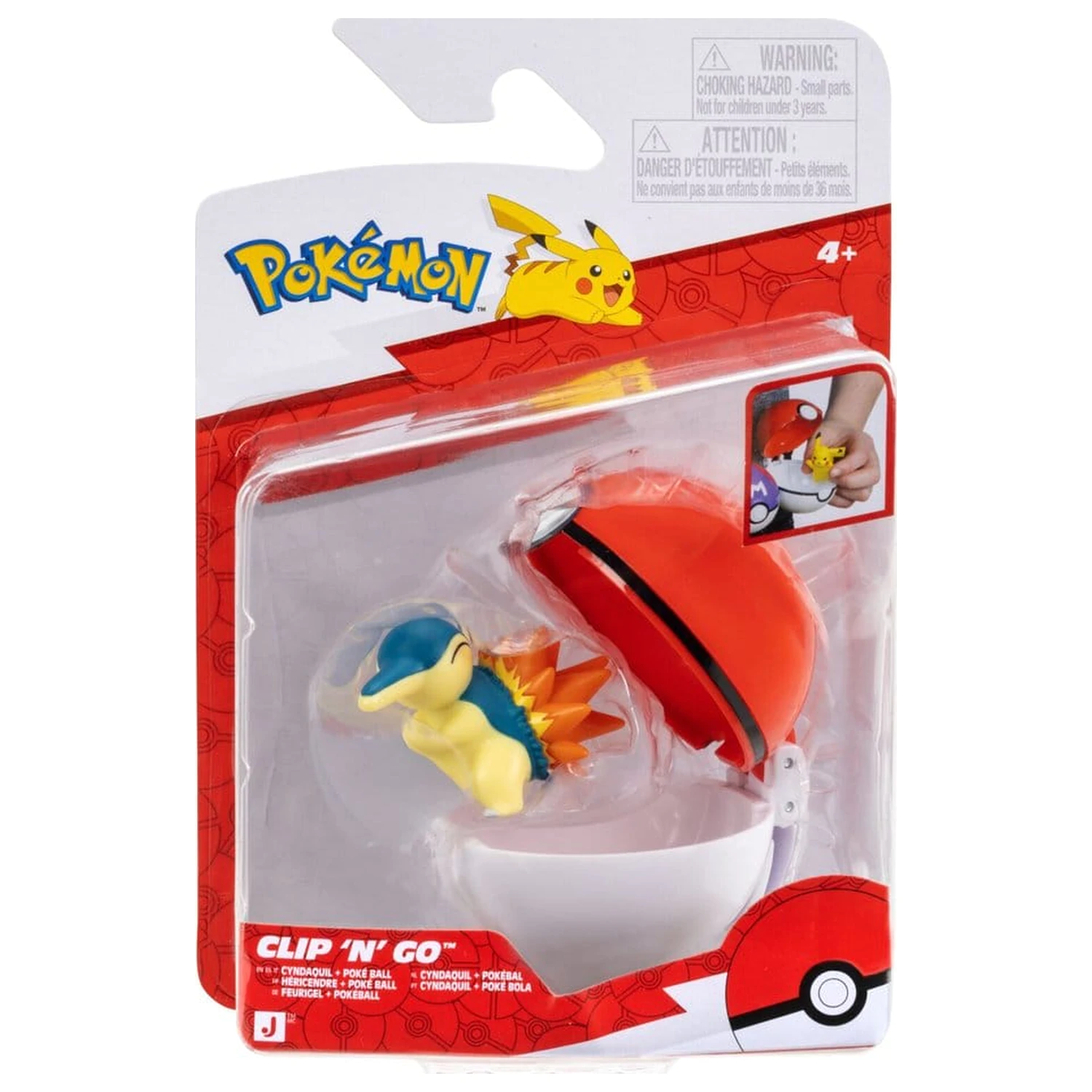 Pokémon Clip 'n' Go Action Figure Cyndaquil & Poké Ball product photo