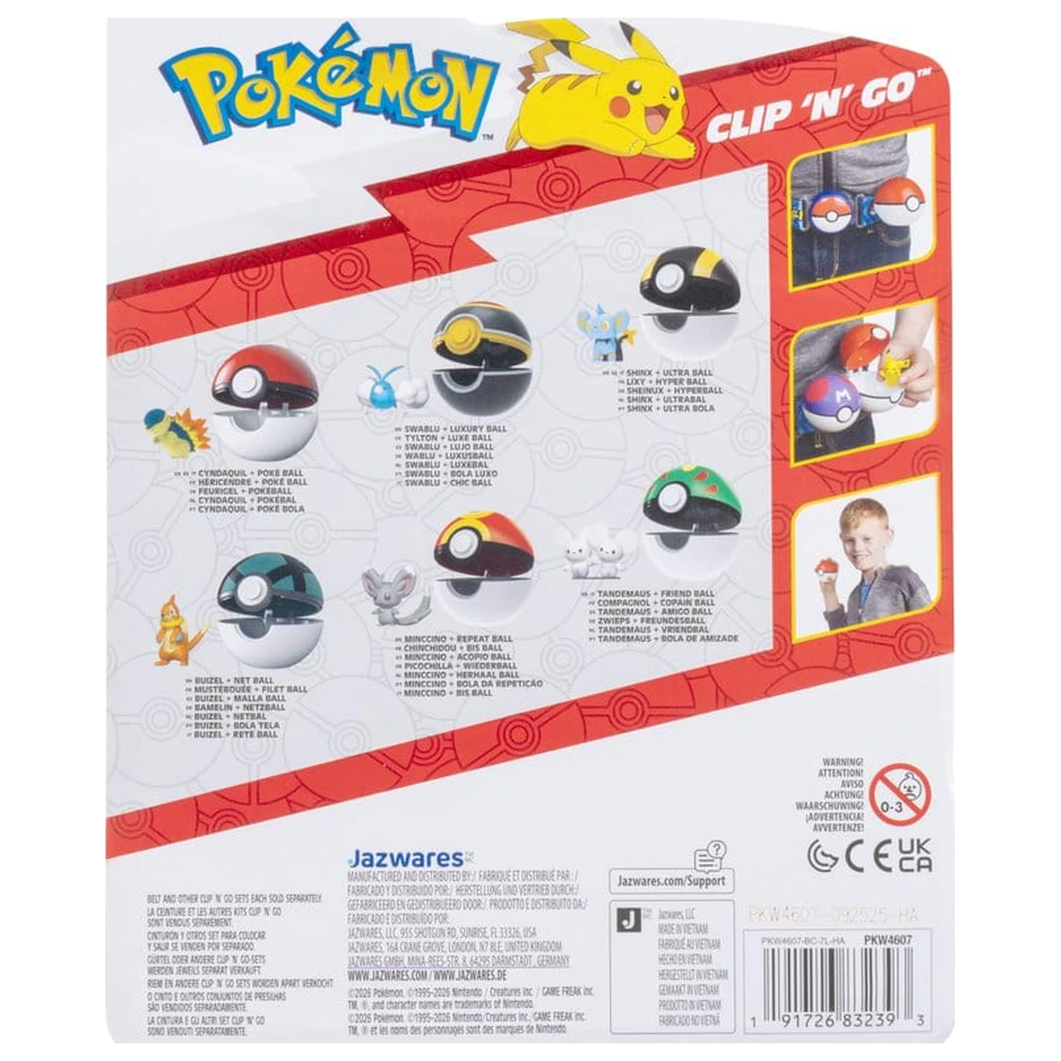 Pokémon Clip 'n' Go Action Figure Shinx & Ultra Ball product photo
