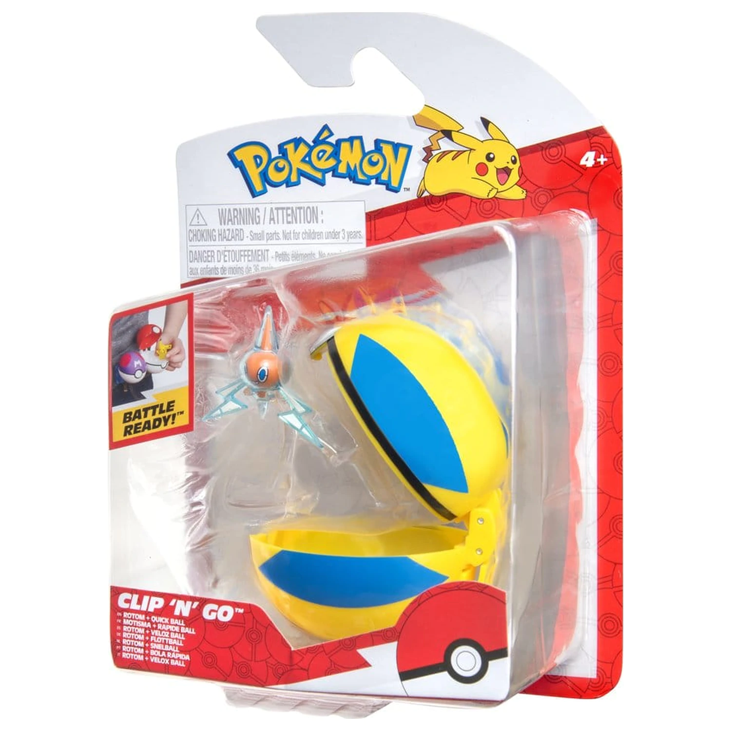 Pokémon Clip 'n' Go Action Figure Wave 21 Rotom & Quick Ball product photo