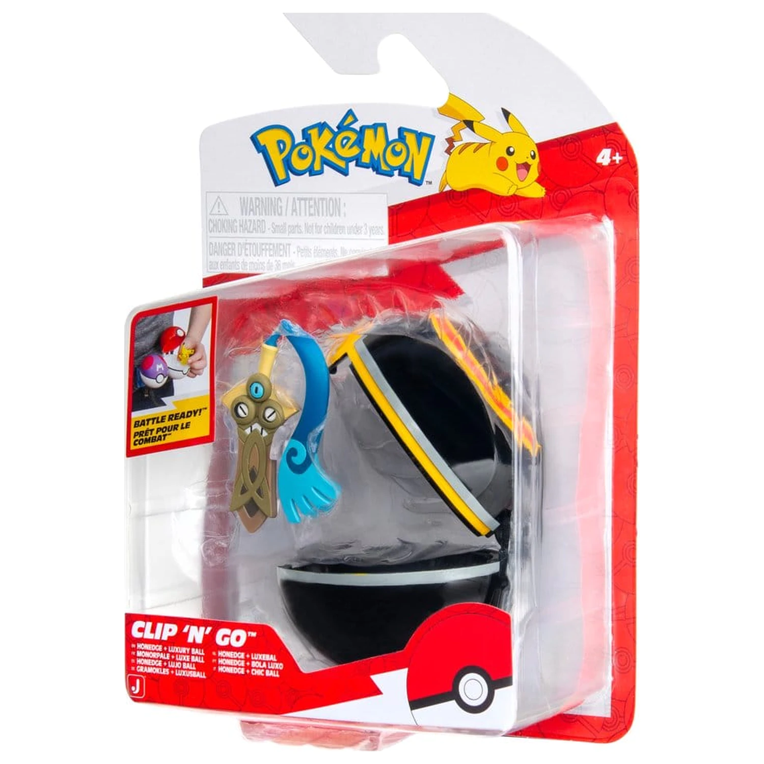 Pokémon Clip 'n' Go Action Figure Wave 22 Honedge & Luxury Ball product photo