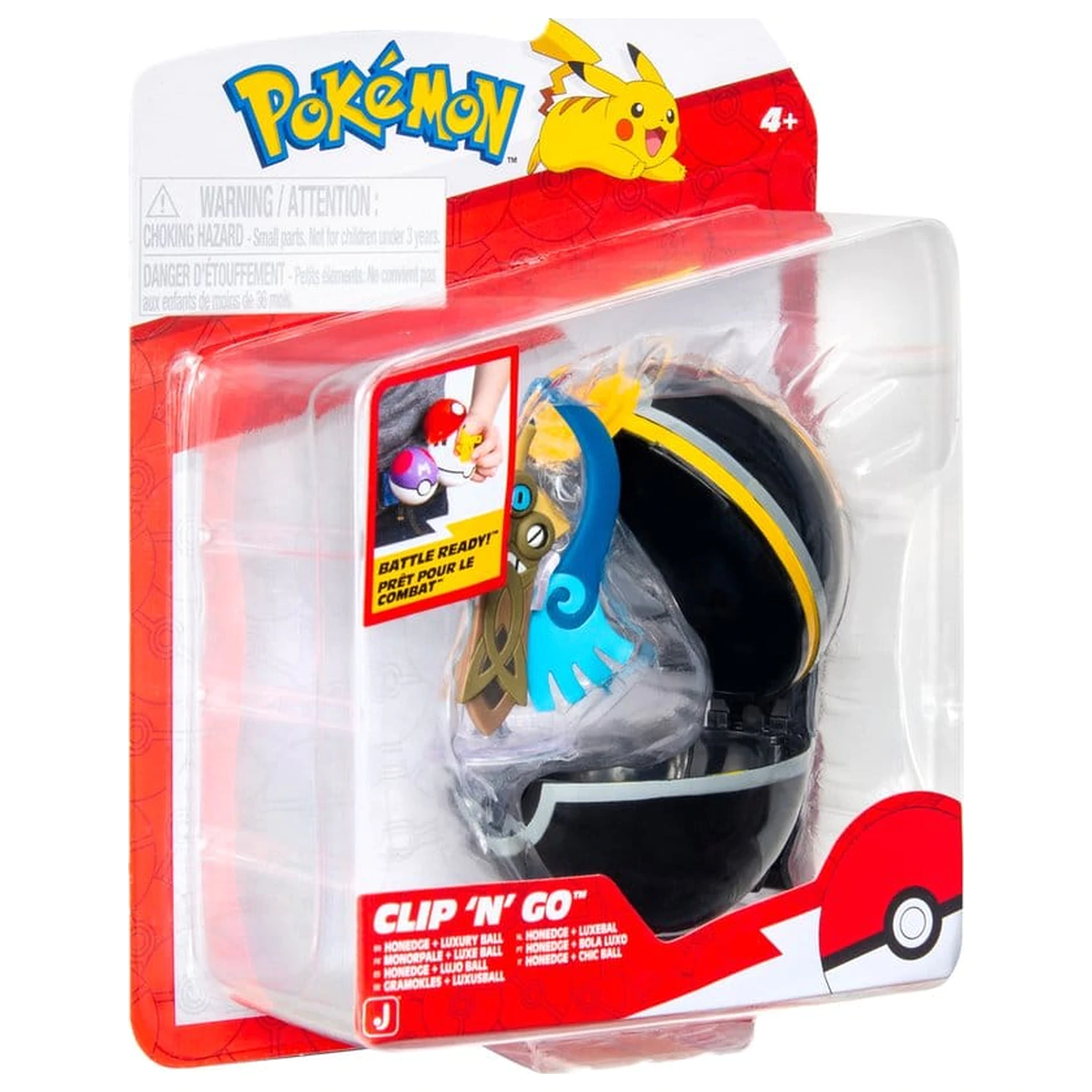 Pokémon Clip 'n' Go Action Figure Wave 22 Honedge & Luxury Ball product photo
