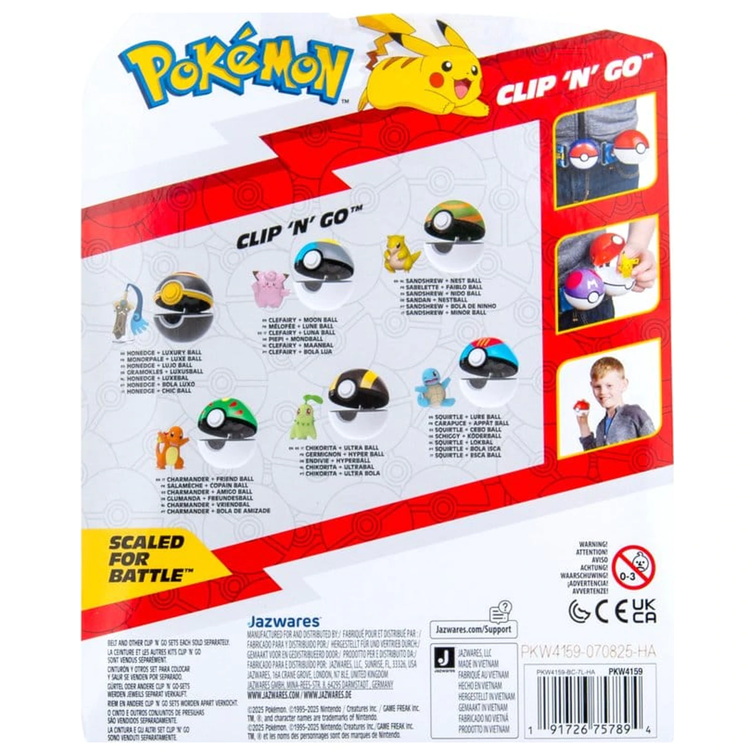 Pokémon Clip 'n' Go Action Figure Wave 22 Honedge & Luxury Ball product photo