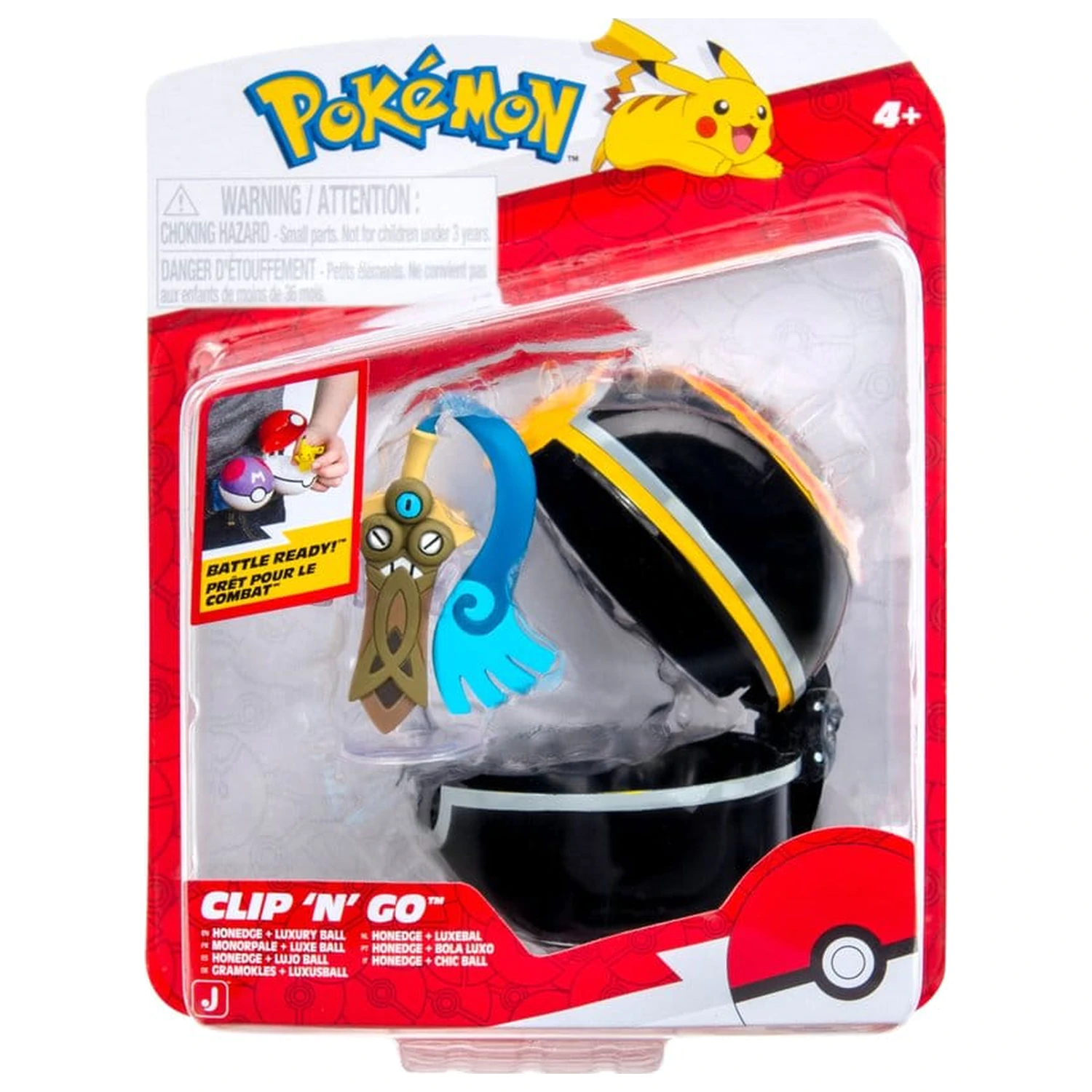 Pokémon Clip 'n' Go Action Figure Wave 22 Honedge & Luxury Ball product photo