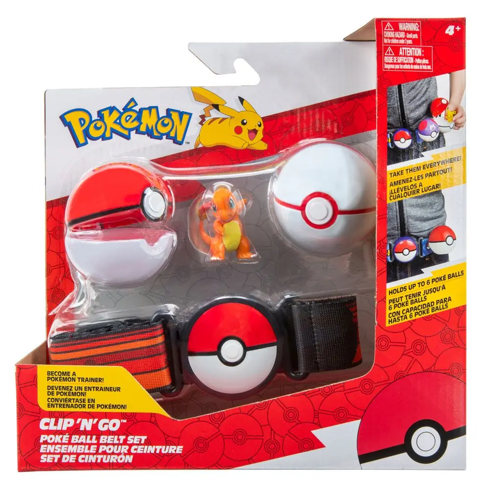 Pokémon Clip 'N'Go Belt Poké Ball, Premier Ball &amp; Charmander #1 product photo