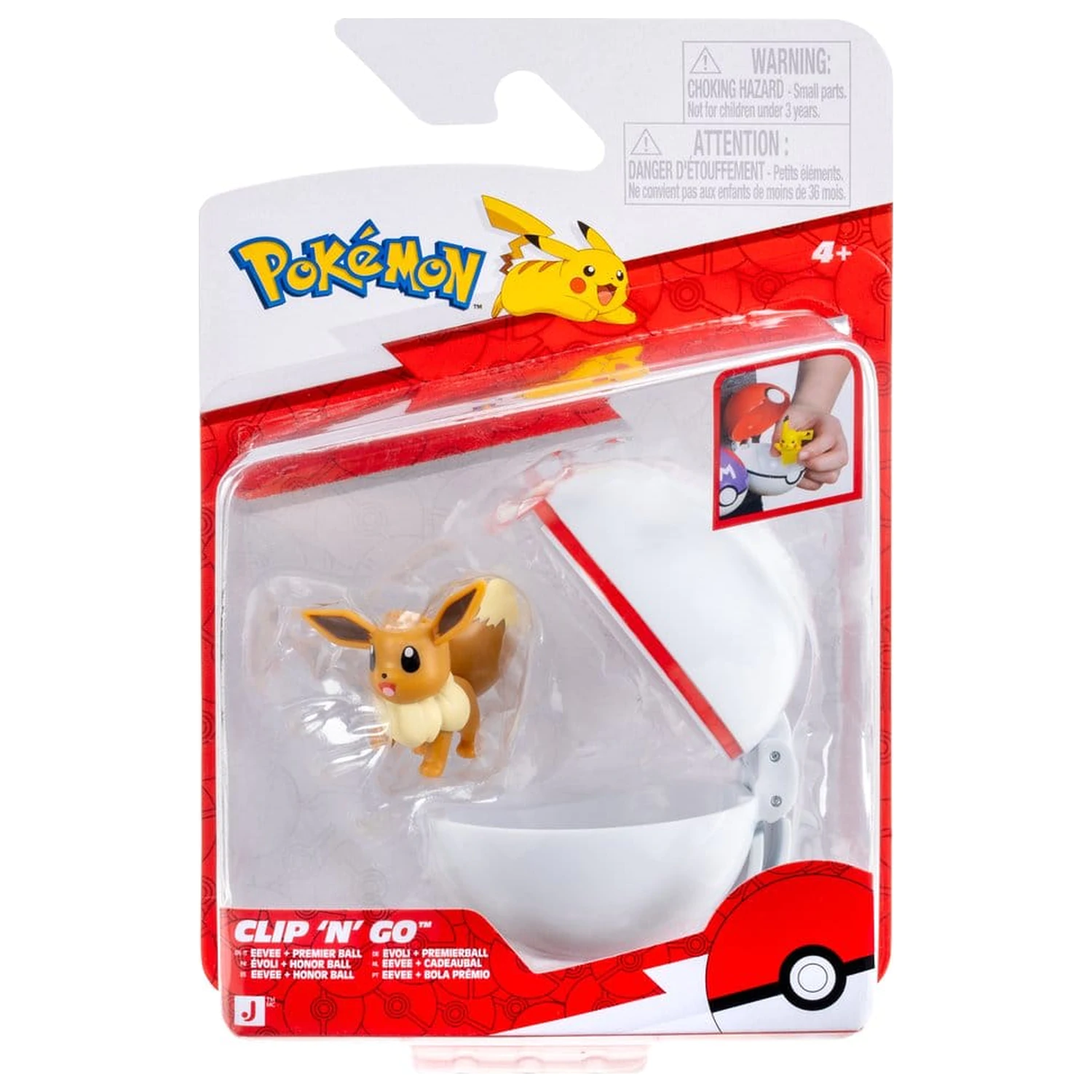 Pokémon Clip 'N' Go Eevee & Premier Ball product photo