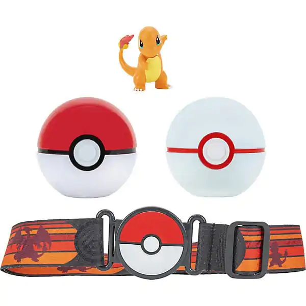 Pokémon Clip'n'Go Poké Ball Belt Set Poké Ball, Luxury Ball & Charmander product photo