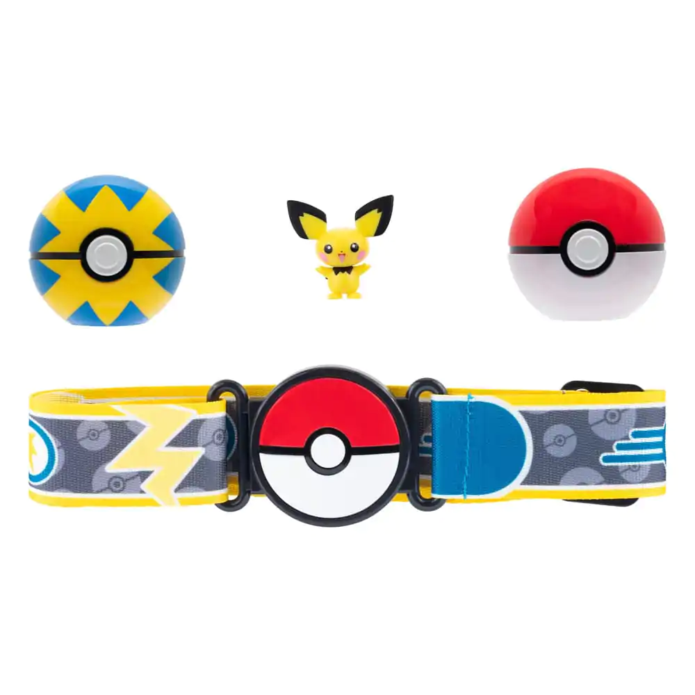 Pokémon Clip'n'Go Poké Ball Belt Set Poké Ball, Quick Ball &amp; Pichu product photo