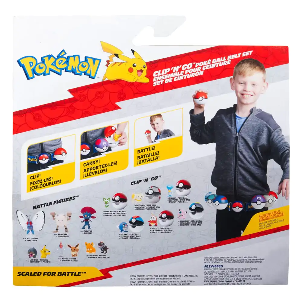 Pokémon Clip'n'Go Poké Ball Belt Set Repeat Ball, Dusk Ball &amp; Cubone product photo
