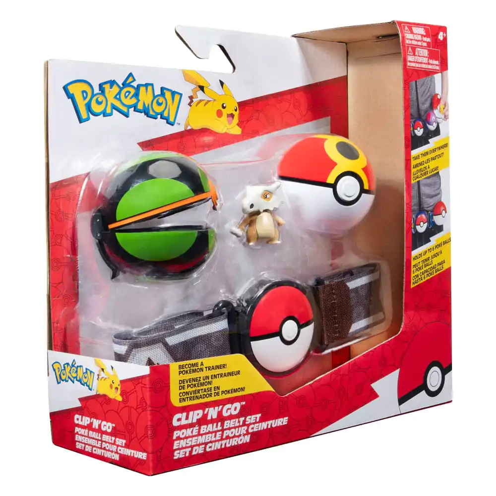 Pokémon Clip'n'Go Poké Ball Belt Set Repeat Ball, Dusk Ball &amp; Cubone product photo