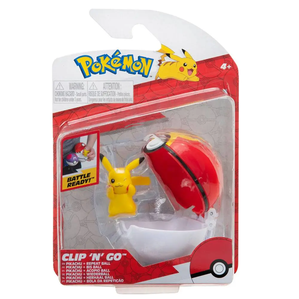 Pokémon Clip'n'Go Poké Ball Pikachu #8 &amp; Repeat Ball product photo