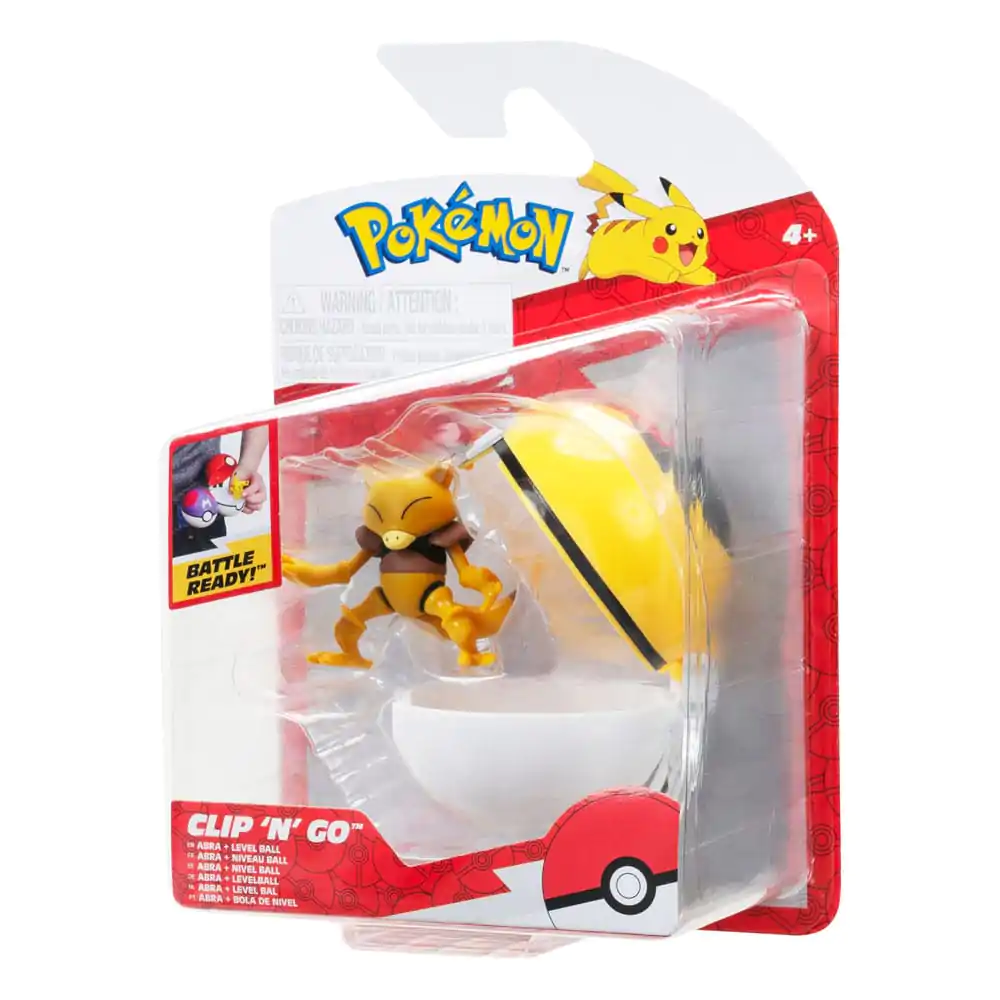 Pokémon Clip'n'Go Poké Balls Abra &amp; Level Ball product photo