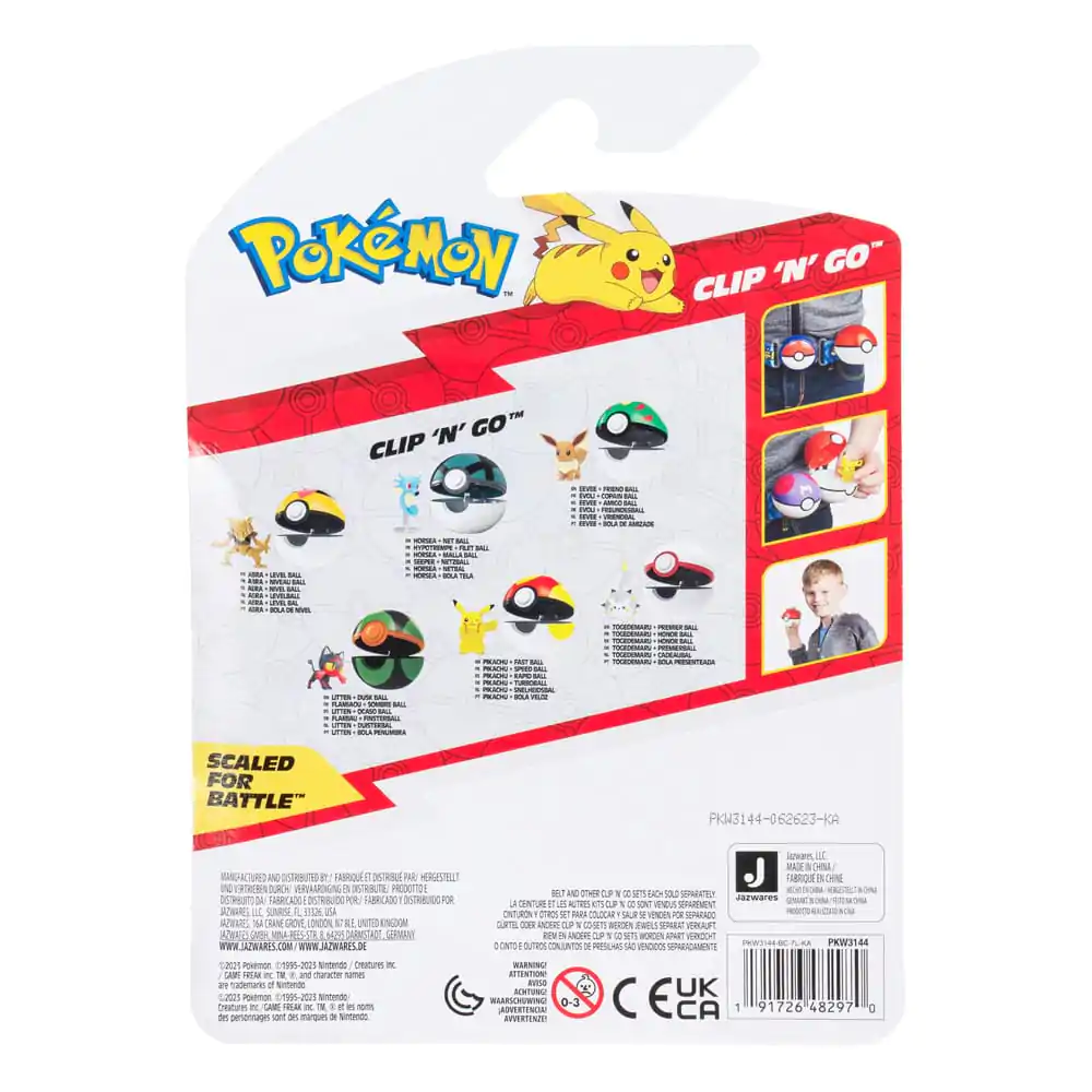 Pokémon Clip'n'Go Poké Balls Abra &amp; Level Ball product photo