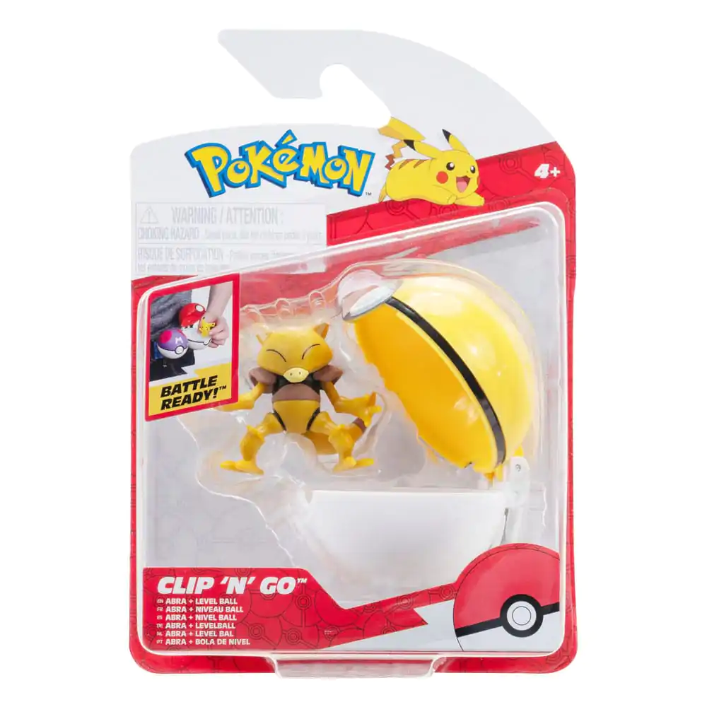 Pokémon Clip'n'Go Poké Balls Abra &amp; Level Ball product photo