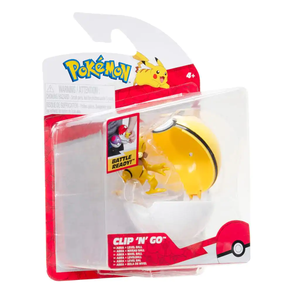 Pokémon Clip'n'Go Poké Balls Abra &amp; Level Ball product photo