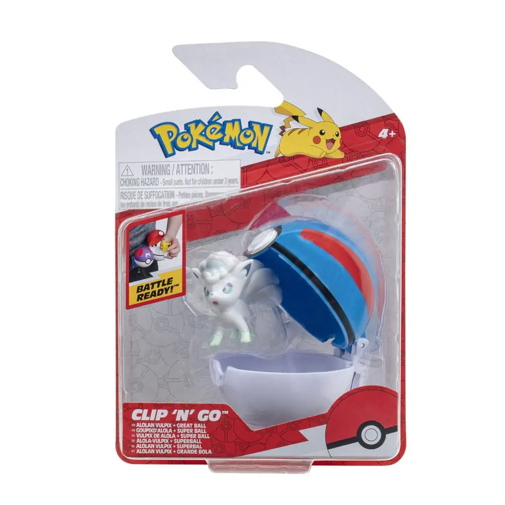 Pokémon Clip'n'Go Poké Balls Alolan Vulpix &amp; Poké Ball product photo