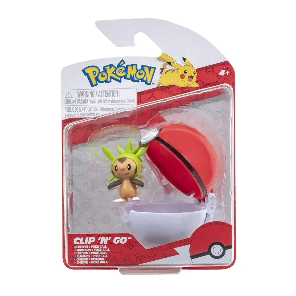 Pokémon Clip'n'Go Poké Balls Chespin &amp; Poké Ball product photo