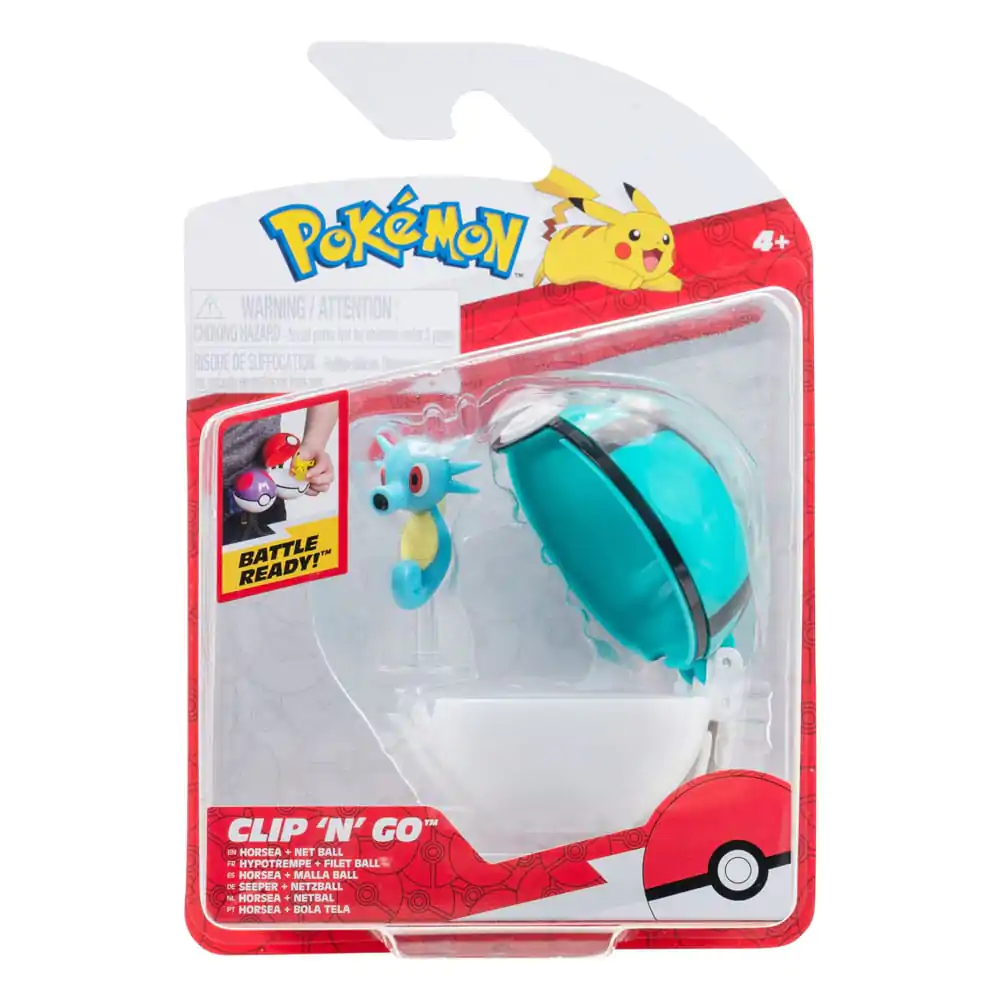 Pokémon Clip'n'Go Poké Balls Horsea &amp; Net Ball product photo