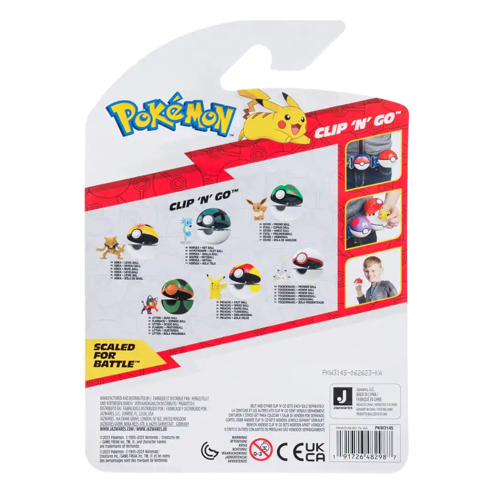 Pokémon Clip'n'Go Poké Balls Horsea &amp; Net Ball product photo