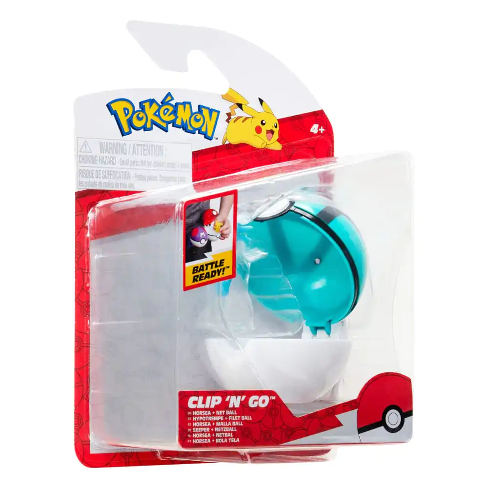 Pokémon Clip'n'Go Poké Balls Horsea &amp; Net Ball product photo