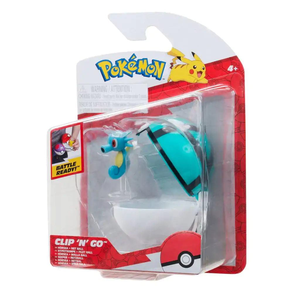 Pokémon Clip'n'Go Poké Balls Horsea &amp; Net Ball product photo