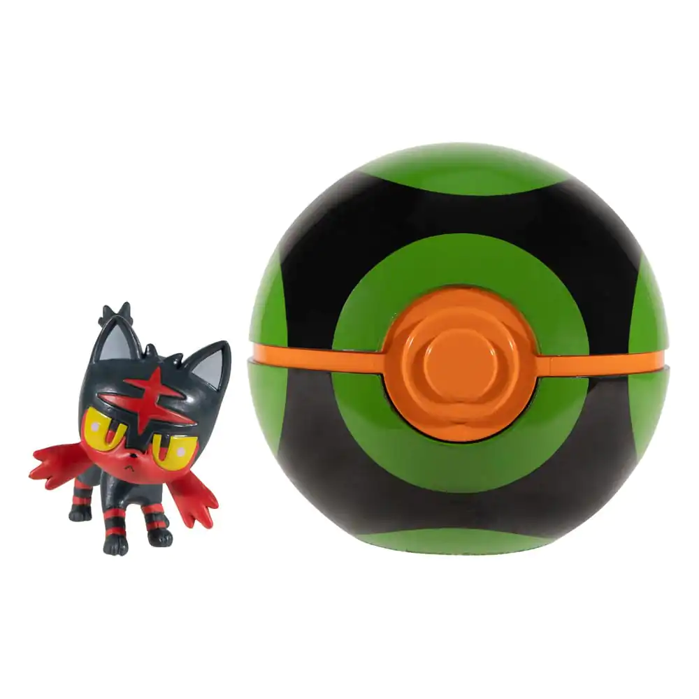 Pokémon Clip'n'Go Poké Balls Litten &amp; Dusk Ball product photo