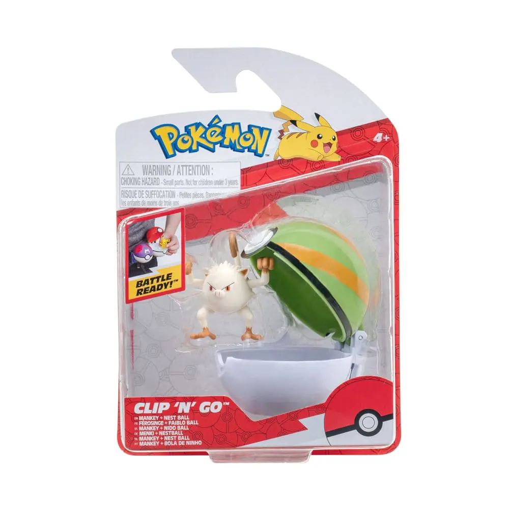 Pokémon Clip'n'Go Poké Balls Mankey & Poké Ball product photo