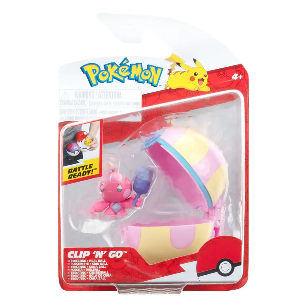 Pokémon Clip'n'Go Poké Balls Tinkatink &amp; Heal Ball product photo