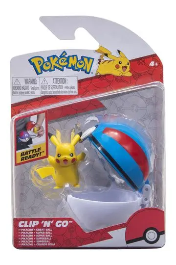 Pokémon Clip'n'Go Poké Balls Wave 12 Pikachu &amp; Great Ball product photo