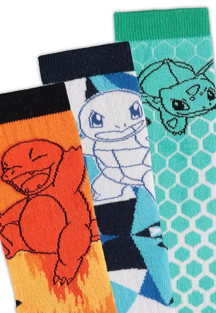 Pokemon Socks 3-Pack Crew 39-42 termékfotó