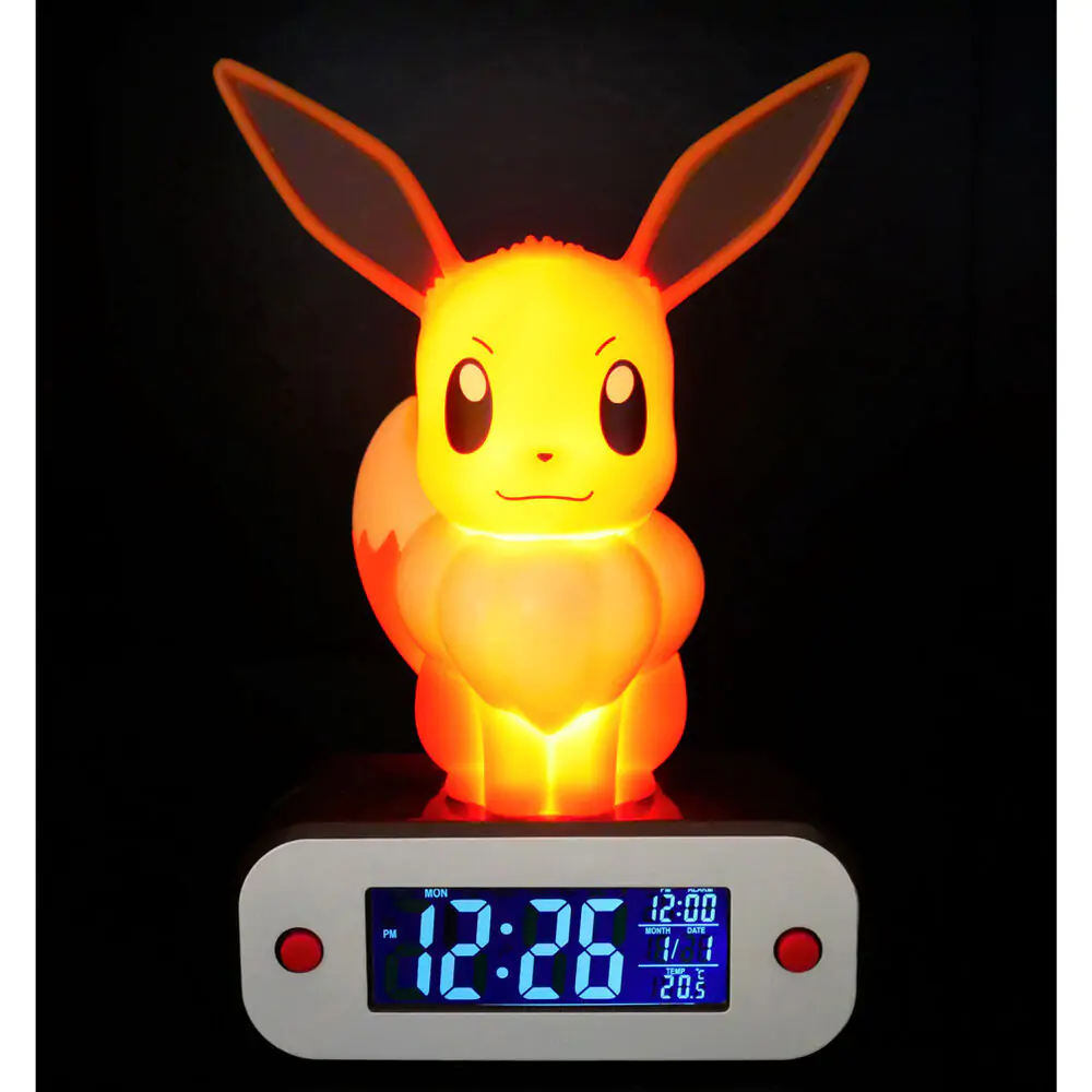 Pokémon Alarm Clock with Light Evoli 22 cm termékfotó