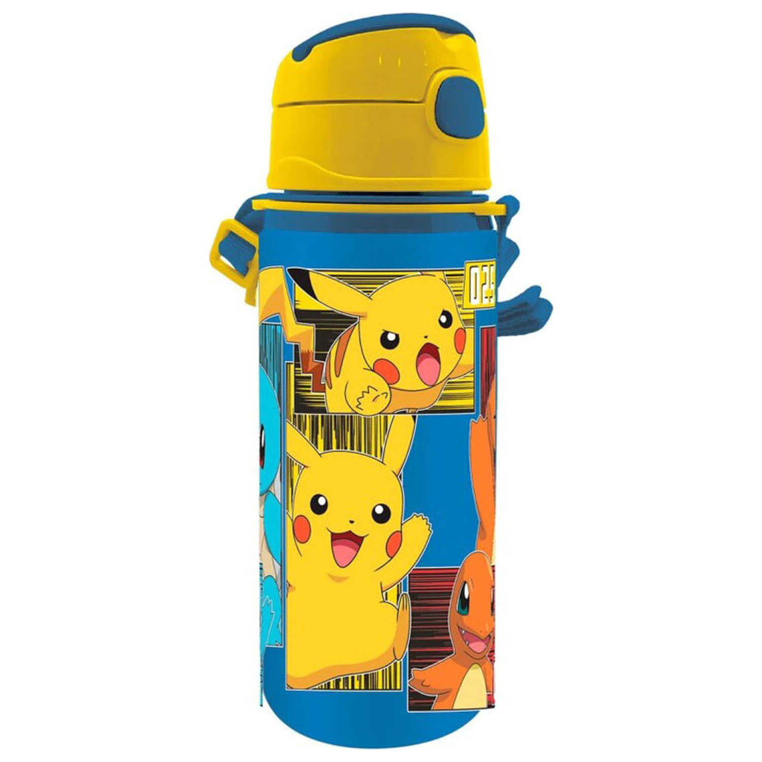 Pokémon Electric aluminum straw bottle with hanger 600 ml product photo