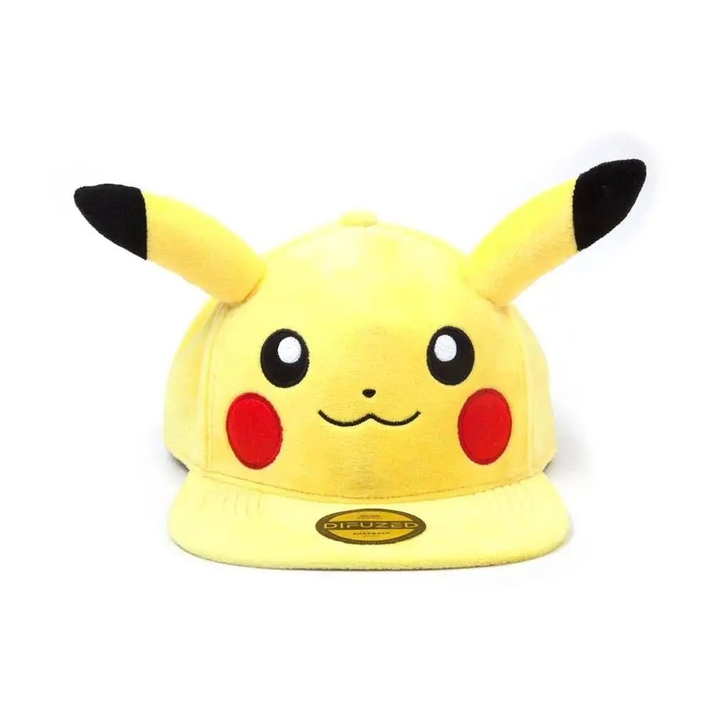 Pokémon Plush Snapback Cap Embarrassed Pikachu termékfotó