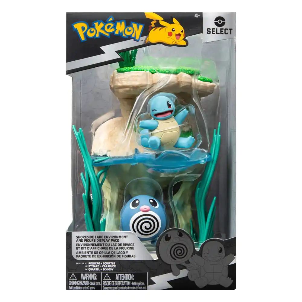 Pokémon Environment Set Shoreside Lake &amp; Poliwag &amp; Squirtle product photo