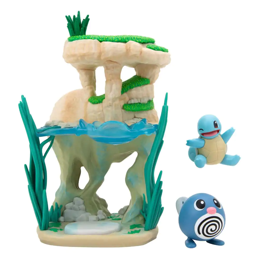 Pokémon Environment Set Shoreside Lake &amp; Poliwag &amp; Squirtle product photo