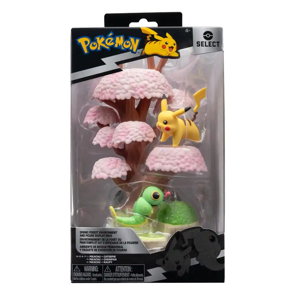 Pokémon Environment Set Spring Forest &amp; Caterpie &amp; Pikachu product photo