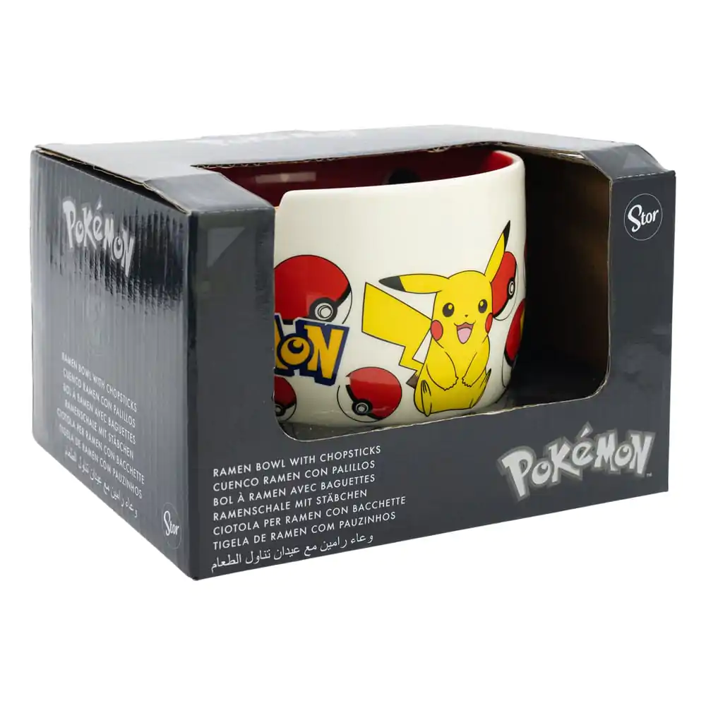 Pokémon Ramen Bowl with Chopsticks Face product photo