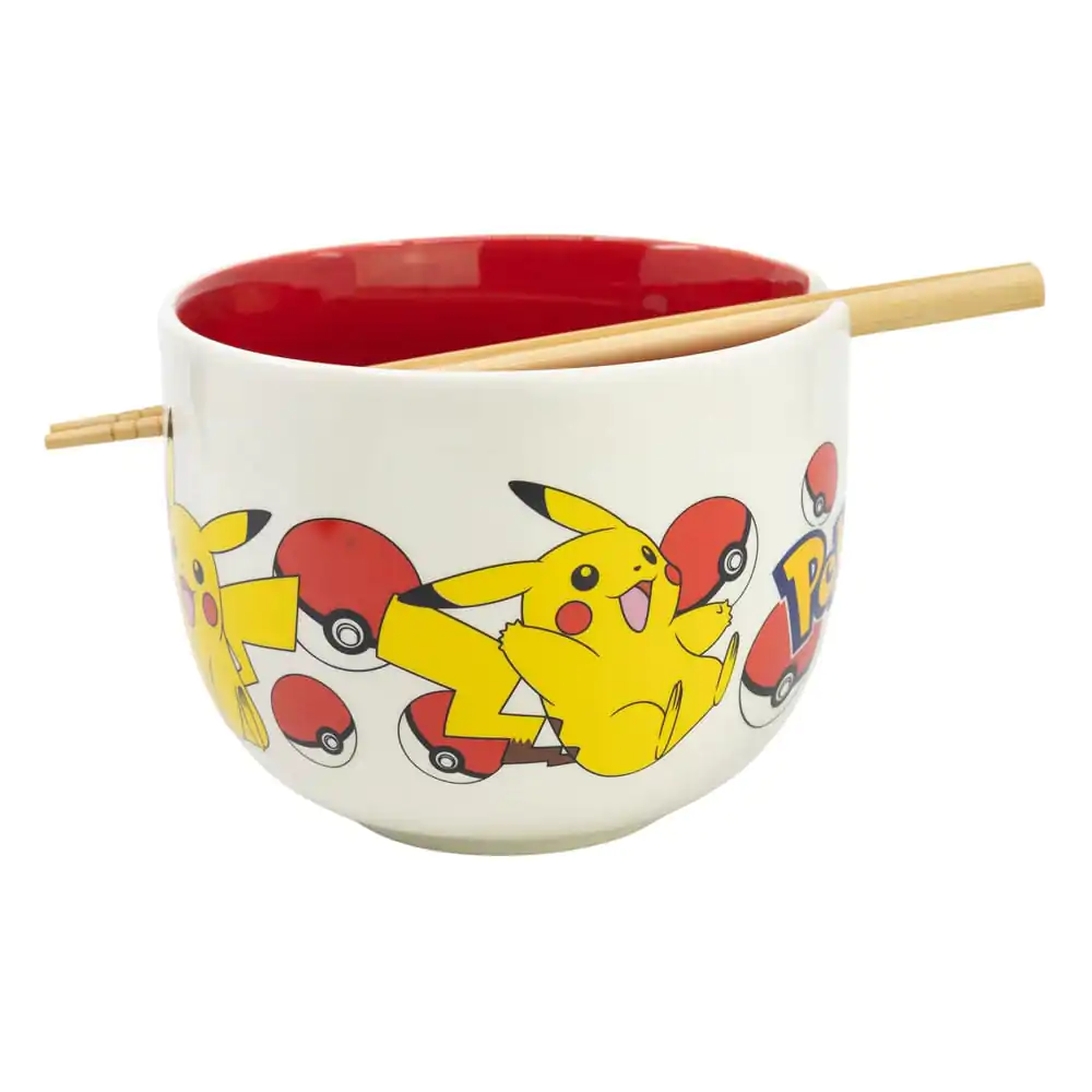 Pokémon Ramen Bowl with Chopsticks Face product photo