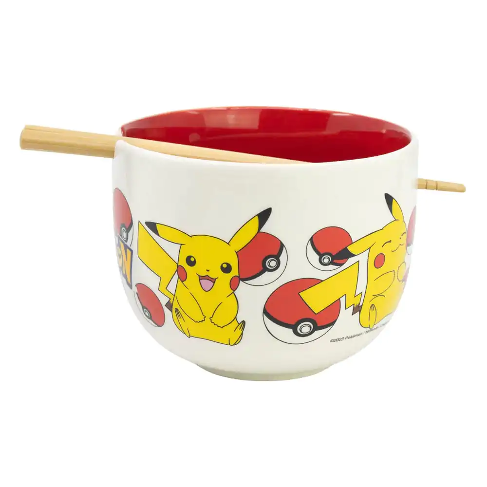 Pokémon Ramen Bowl with Chopsticks Face product photo