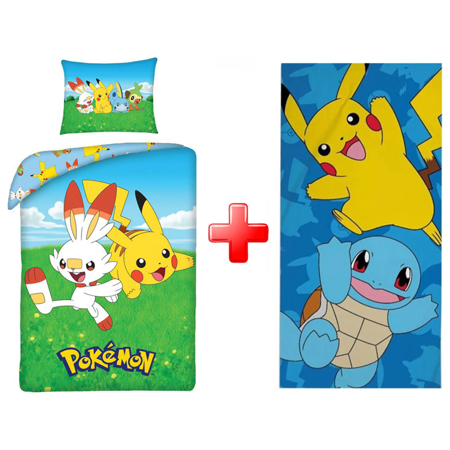 Pokémon Field Duvet Cover and Towel Set product photo