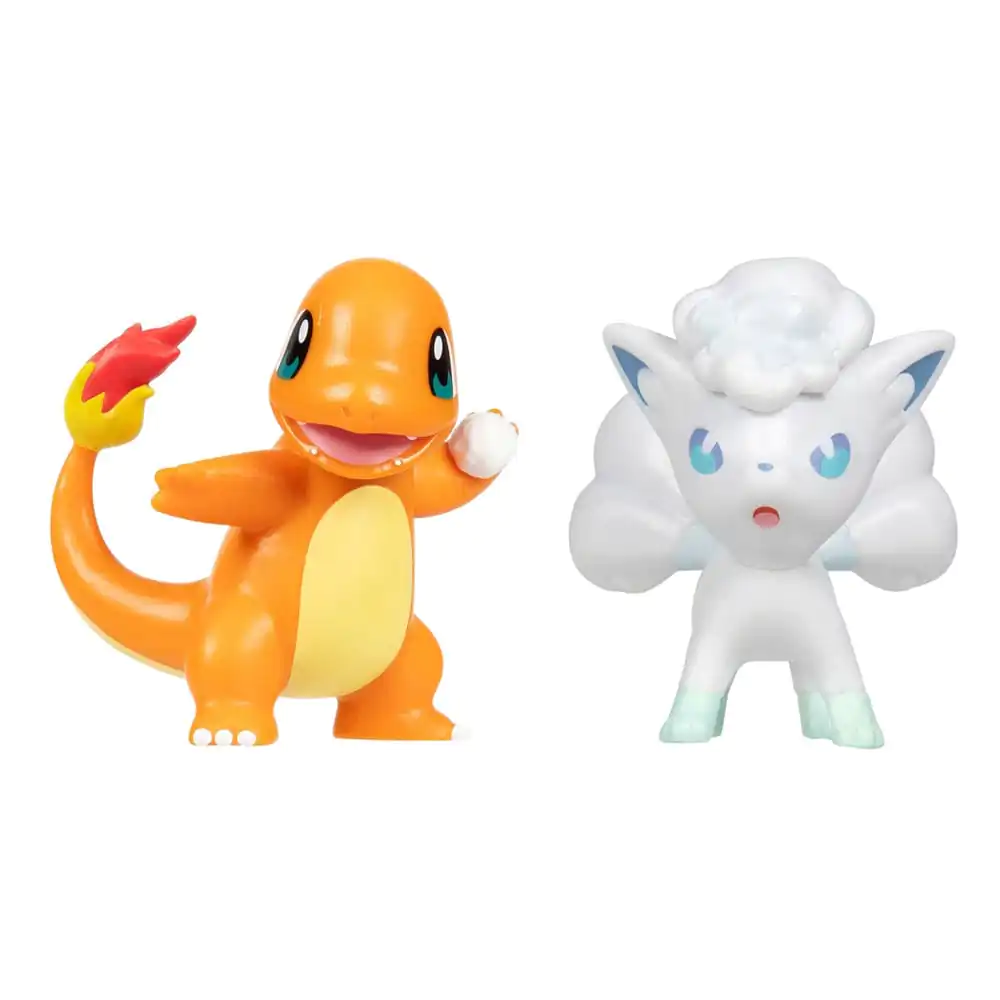 Pokémon First Partner Battle Figure Set Figure 2-Pack Holiday Charmander #2 &amp; Alolan Vulpix product photo