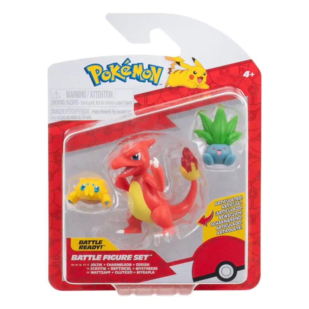 Pokémon First Partner Battle Figure Set Figure 3-Pack Joltik, Oddish, Charmeleon product photo