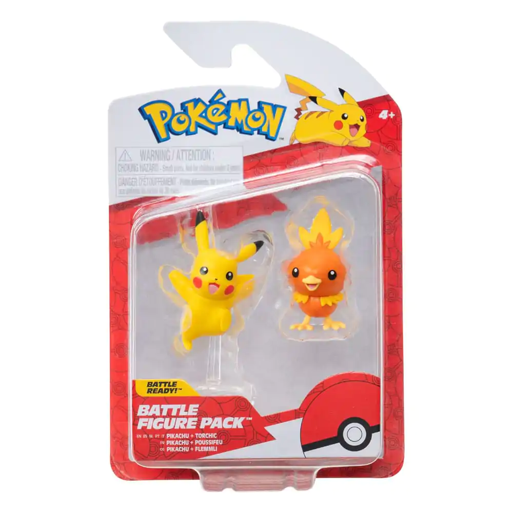 Pokémon First Partner Battle Figure Set Figure 2-Pack Torchic &amp; Pikachu #10 product photo