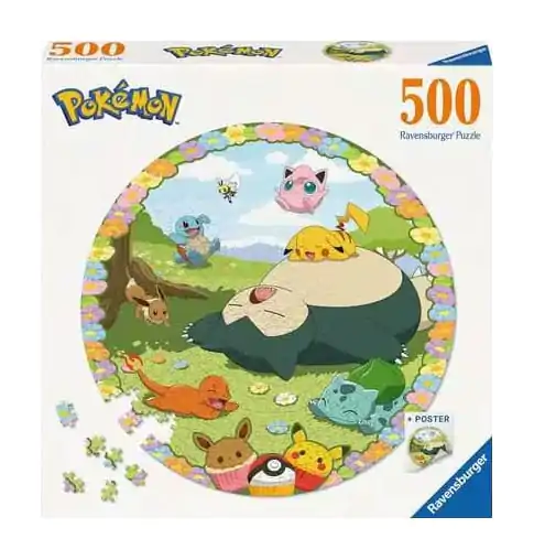 Pokémon Round Jigsaw Puzzle Flowery Pokémon (500 pieces) termékfotó