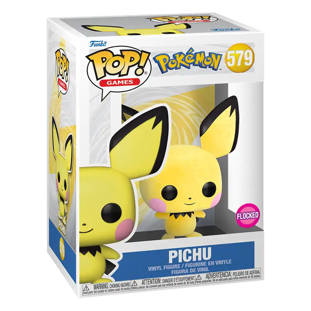Pokemon Funko POP! Games Vinyl Figure Pichu Flocked Exclusive 9 cm product photo