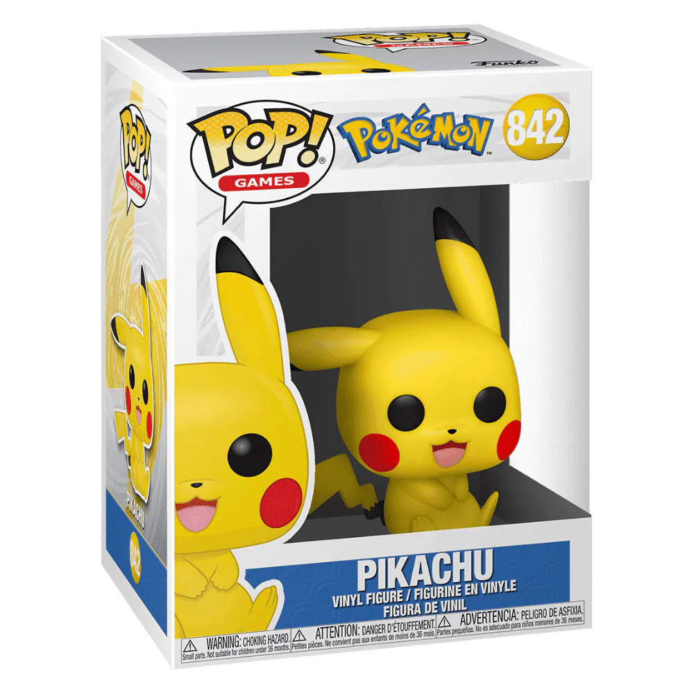 Pokémon Funko POP! Games Vinyl Figure Pikachu Sitting 9 cm product photo
