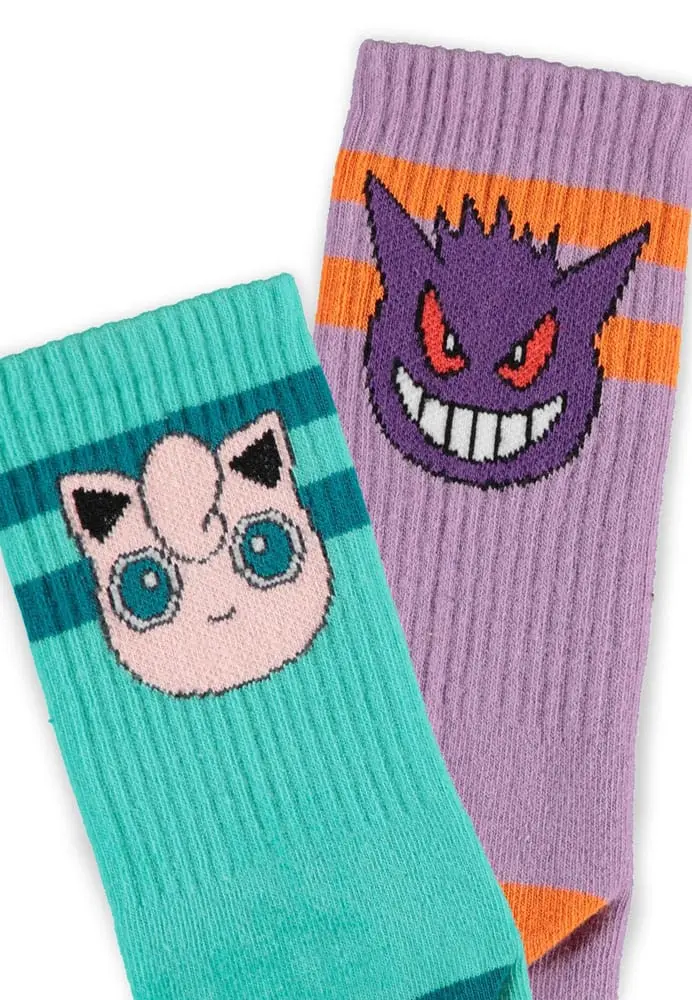 Pokemon Socks 2-Pack Heads Grey 39-42 termékfotó