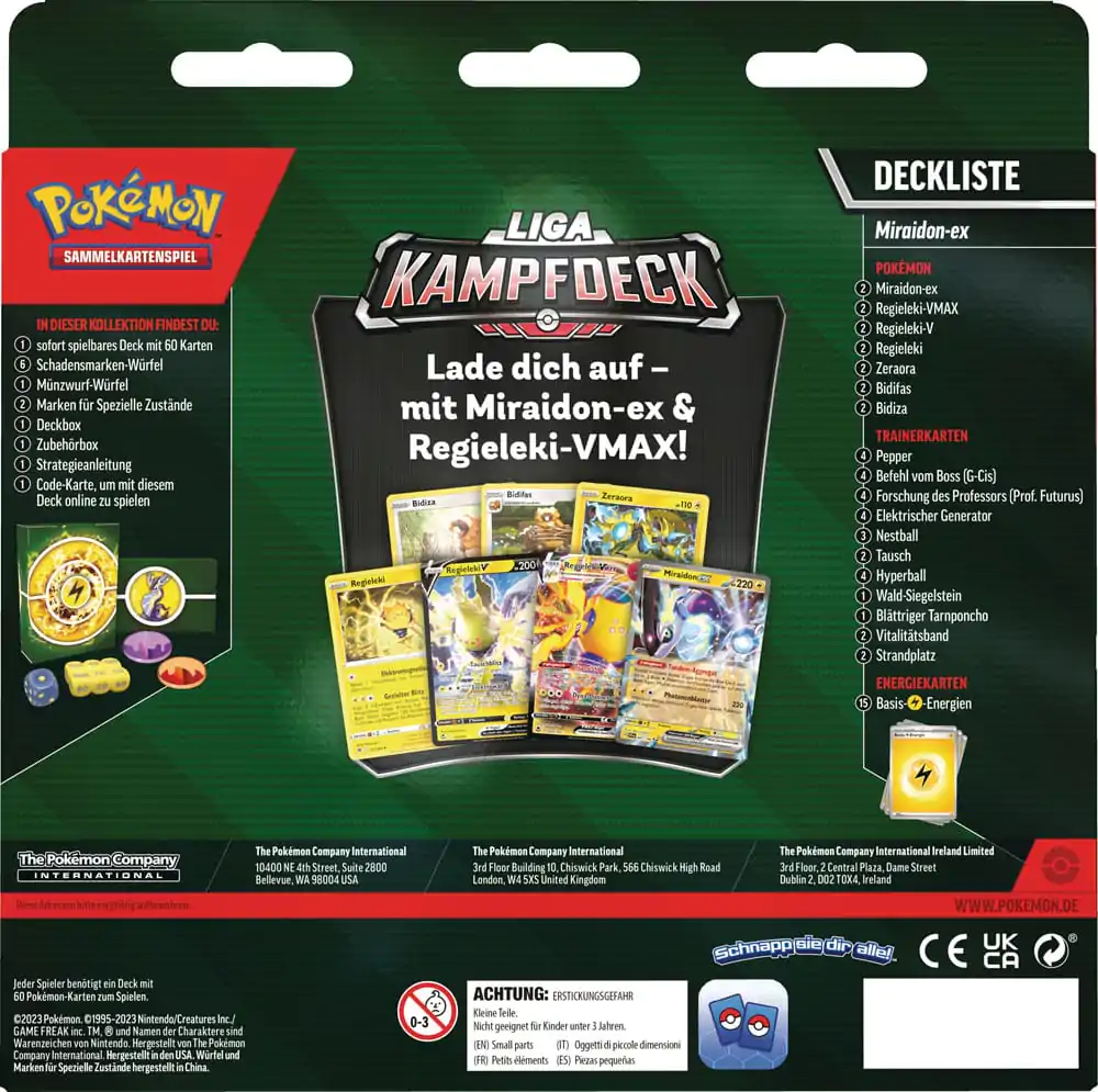 Pokémon KP04 Karmesin&Purpur Miraidon EX Build & Battle Stadium *German Version* product photo